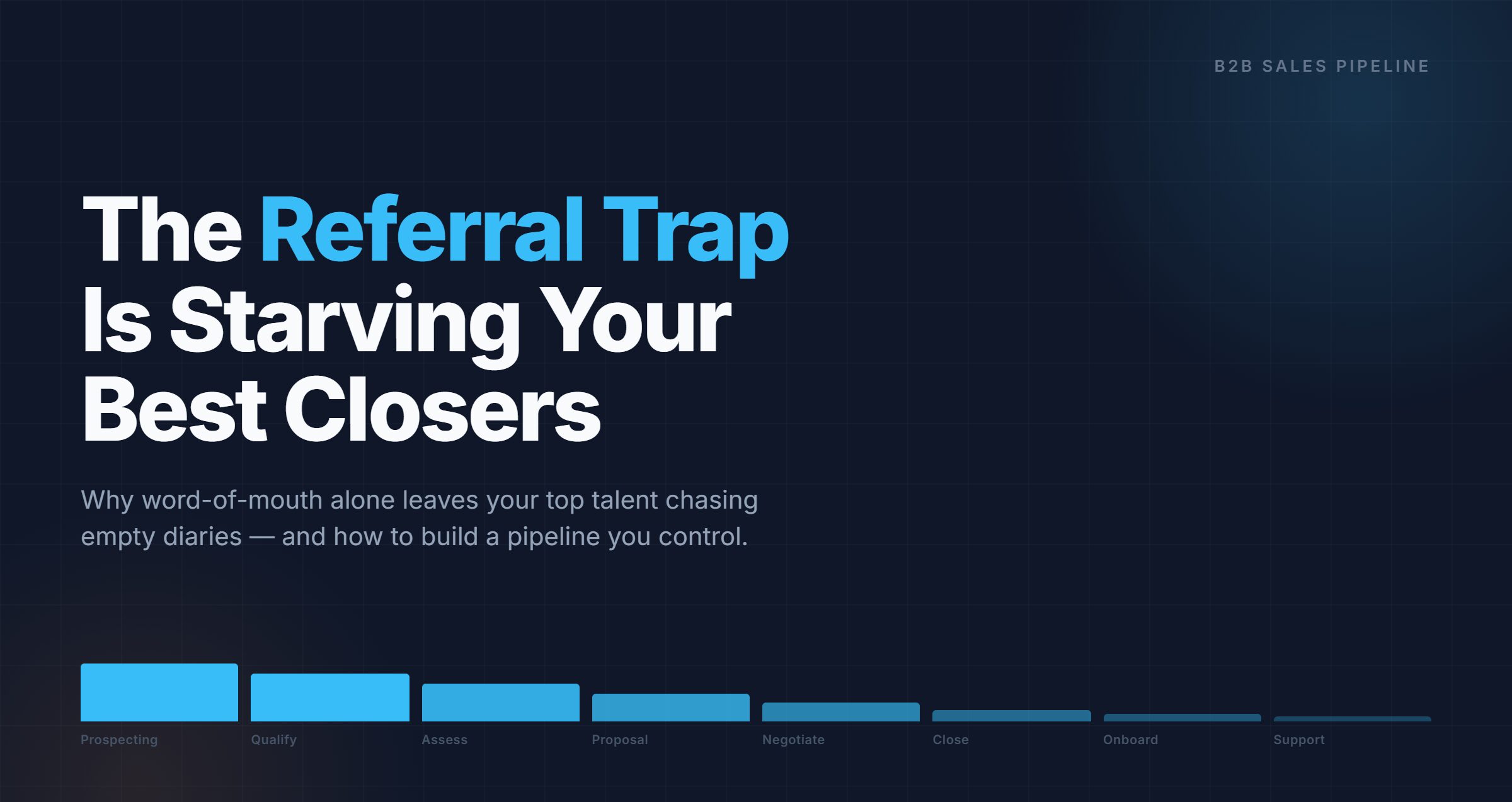 How Relying on the “Referral Trap” is Starving Your Best Closers (And Your B2B Sales Pipeline)